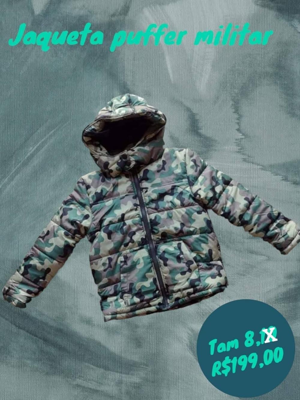 JAQUETA CAMUFLADA  TAM 8