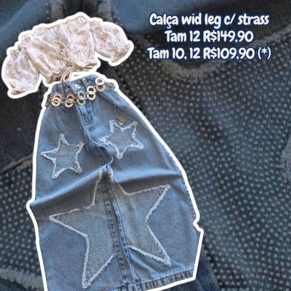 CALCA JEANS WID LEG TAM 12