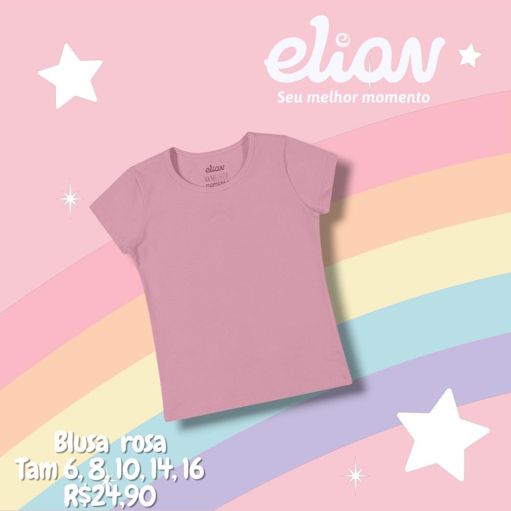 BLUSA BASICA ROSINHA TAM 6