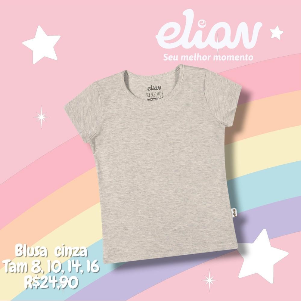 BLUSA MC CINZA TAM 8