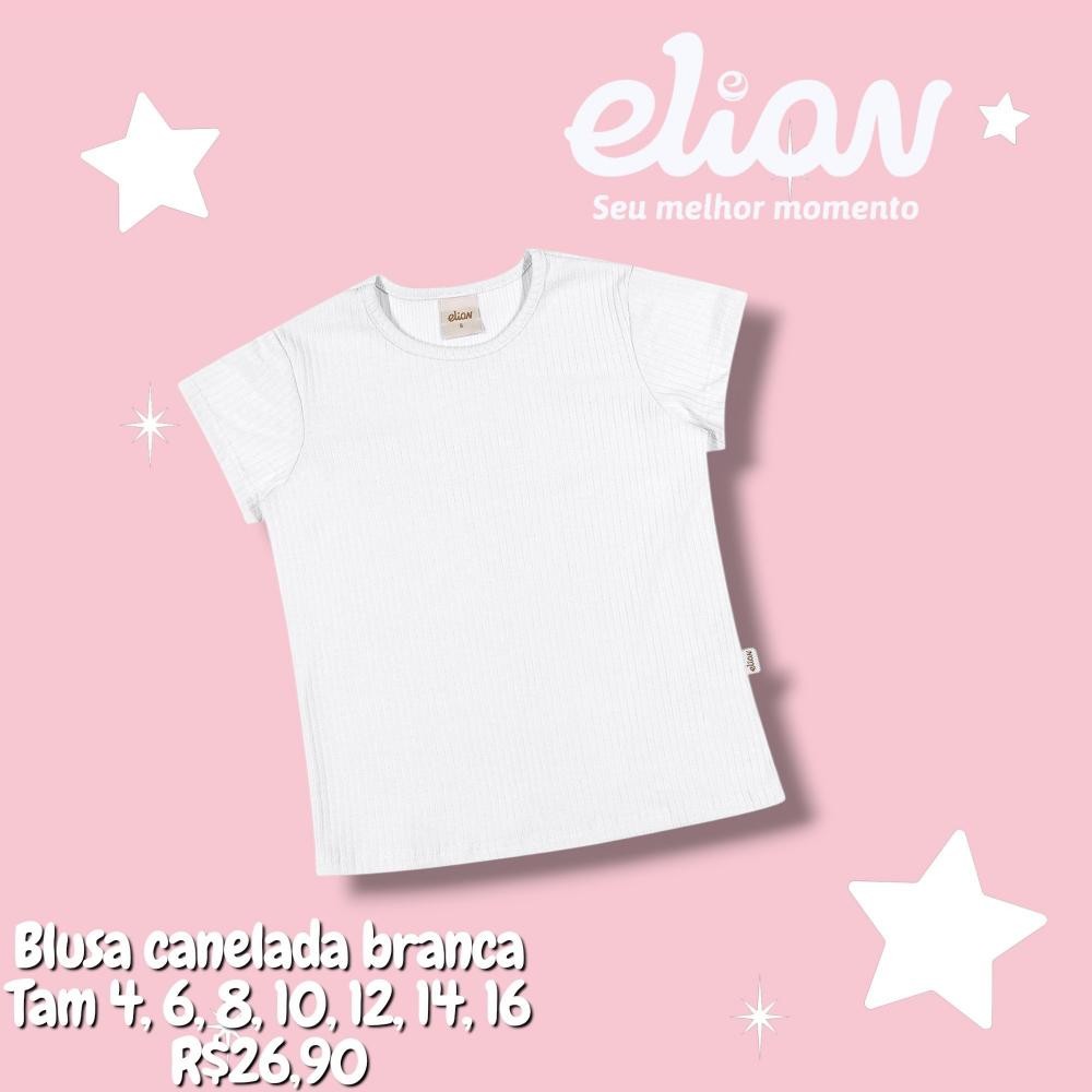 BLUSA MC CANELADA BRANCA TAM 12