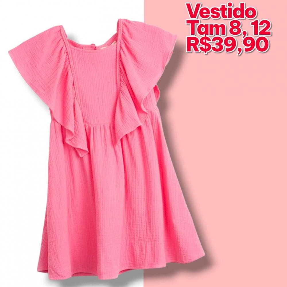 VESTIDO ROSA TAM 8
