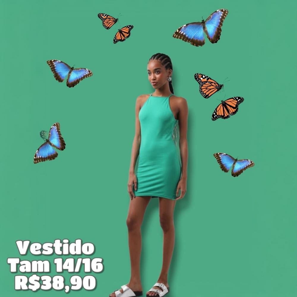 VESTIDO VERDE TAM 14/16