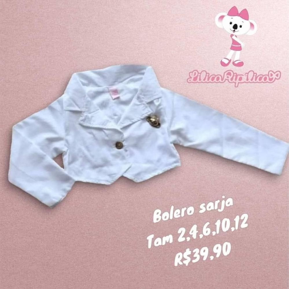 BOLERO BRANCO TAM 12