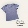 BLUSA ADULTO CINZA TAM P