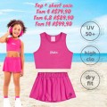 CONJ PRAIA SHORT SAIA + TOP ROSA TAM 14