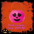 BALDE CORACAO 13 CM ROSA