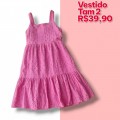 VESTIDO ROSA  TAM 2