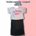 VESTIDO + CROPPED TAM 12
