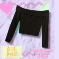 CROPPED ML PRETO TAM 12